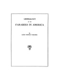 FARABEE: Genealogy of the Farabees in America 1918