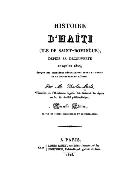Histoire De L'Île De Saint Domingue Par De Marlès, édition Du XIXème, Relié Cuir