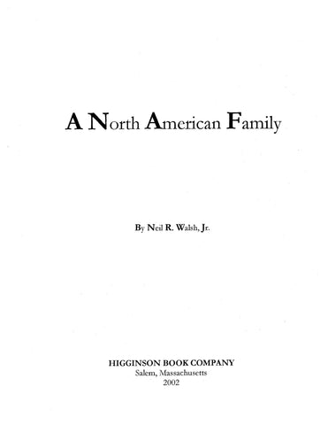 FULTZ: A North American Family [Fultz, Walsh, Lawrence, et al] 2002