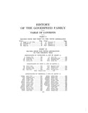 GOODSPEED: History of the Goodspeed family, being a genealogical & Narrative record extending from 1380-1906. 1907