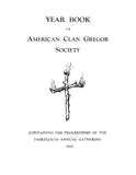 GREGOR: Year-Book of American Clan Gregor Society, Containing the Proceedings at the Annual Family Gatherings (Softcover) 1912