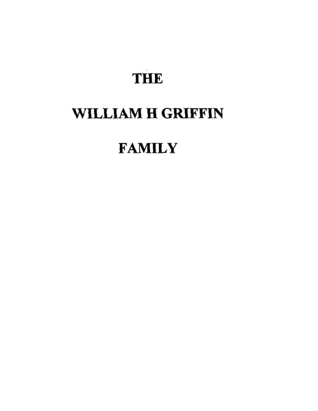GRIFFIN: The William H Griffin Family – Higginson Book Company, LLC