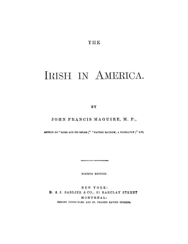 The Irish in America