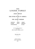 LINZEE: The Lindeseie and Limesi families of Great Britain. 2 Volumes 1917