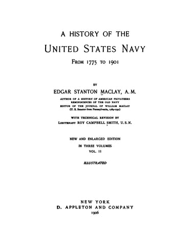 CIVIL WAR: A History of the United States Navy from 1775 to 1901, Volume 2
