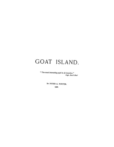GOAT ISLAND, NY: Goat Island (Softcover)