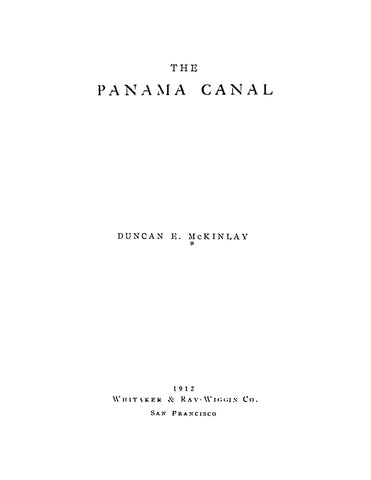 PANAMA: The Panama Canal (Softcover)