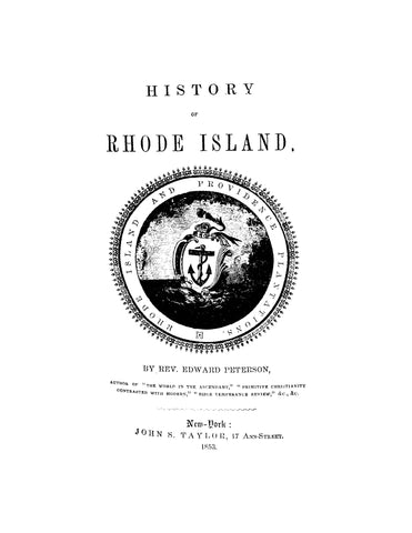 NEWPORT, RI: History of Rhode Island and Newport in the Past