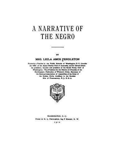 A Narrative of the Negro