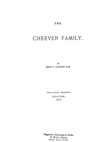 Cheever Family 1896