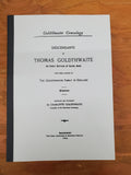 GOLDTHWAITE: Descendants of Thomas Goldthwaite of Salem, MA, with some account of the Goldthwaite family in England. 1899