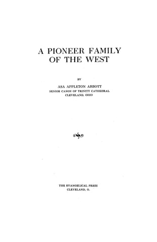 ABBOTT: A Pioneer Family of the West. (Softcover)