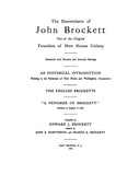 BROCKETT: The descendants of John Brockett of New Haven Colony