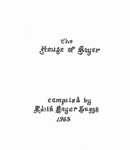 BOYER: The House of Boyer