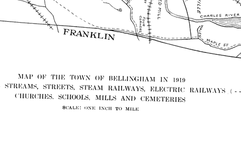 MAP: Bellingham, Massachusetts