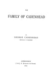 CADENHEAD: Family of Cadenhead 1887