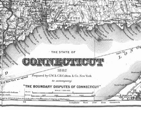 MAP: Connecticut Boundary Disputes