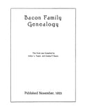 Bacon Family Genealogy