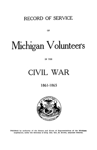 5TH Cavalry MI: Record of Service of Volunteers in the Civil War (1861-1865)