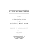 Daniels Family, Vol. II, 1630-1957.