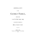 Caverly Family Genealogy, 1116-1880. 1880