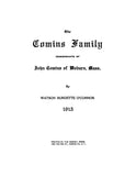 COMINS Family: descendants of John Comins of Woburn, MA 1915