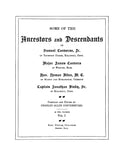 CONVERSE:  Some ancestors and descendants of Samuel Converse, Jr., Major James Convers, Hon. Heman Allen, Captain Jonathan Bixby, Sr. 1905