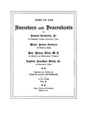 CONVERSE:  Some ancestors and descendants of Samuel Converse, Jr., Major James Convers, Hon. Heman Allen, Captain Jonathan Bixby, Sr. 1905