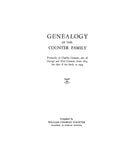 COUNTER: Genealogy of the Counter family, primarily of Charles Counter, son of George & Alice Caunter 1955