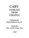 Cary Families from Virginia 1969