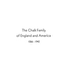CHALK: The Chalk Family of England & America 1942