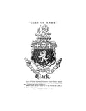 CLARK: History and Genealogy of Samuel Clark,Sr and Descendants. 1636-1891.
