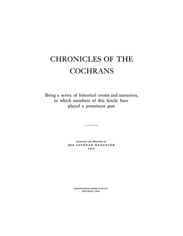 COCHRAN: Chronicles of the Cochrans