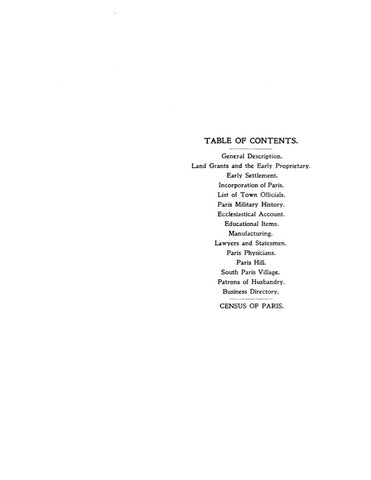 PARIS, ME:  THE PARIS REGISTER, 1906 [Town History & Directory]. (Softcover)