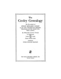 COOLEY: Genealogy: Descendants. of Ensign Benjamin Cooley, early settler of Springfield & Longmeadow, MA