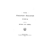 FREEPORT, ME:  THE FREEPORT REGISTER, 1904 [Town History & Directory]. (Softcover)