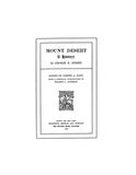 MOUNT DESERT, ME:  MOUNT DESERT, A HISTORY. 1905