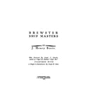 BREWSTER, MA:  BREWSTER SHIP MASTERS. (Softcover)
