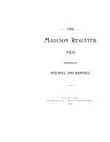 MADISON, ME:  THE MADISON REGISTER, 1903 [Town History & Directory]. (Softcover)