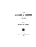 SCARBORO, ME: THE SCARBORO REGISTER, 1905 [Town History & Directory]. (Softcover)
