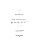 NEW LONDON, CT:  Miscellaneous History of New London, from the Records & Papers of the New London Historical Society. (Softcover)