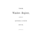 WINSLOW, ME: THE WINSLOW REGISTER, 1904 [Town History & Directory]. (Softcover)