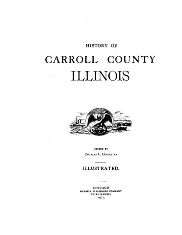 CARROLL, IL:  HISTORY OF CARROLL COUNTY