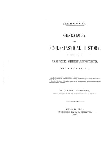 NEW BRITAIN, CT: GENEALOGICAL & ECCLESIASTICAL HISTORY OF NEW BRITAIN.