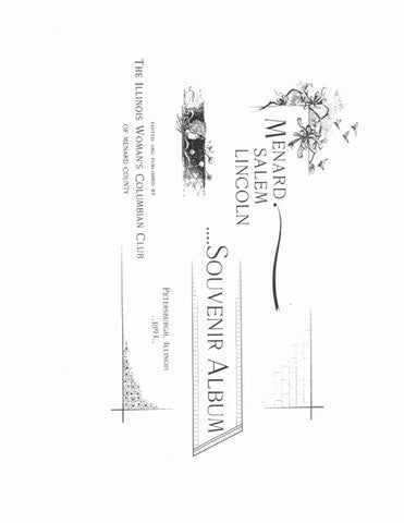 MENARD, IL:  MENARD, SALEM, LINCOLN SOUVENIR ALBUM. (Softcover)