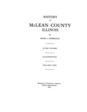 McLEAN, IL:  HISTORY OF McLEAN COUNTY. (Hardcover)