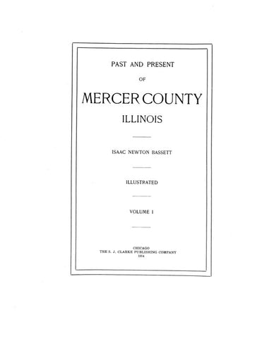 MERCER, IL:  PAST & PRESENT OF MERCER COUNTY.