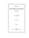 BOONE, IA:  HISTORY OF BOONE COUNTY.