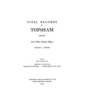 TOPSHAM, ME:  VITAL RECORDS OF TOPSHAM, to the Year 1892.