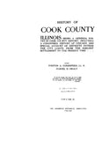 COOK, IL:  HISTORY OF COOK COUNTY, Being a General Survey of Cook Co. History... (Hardcover)